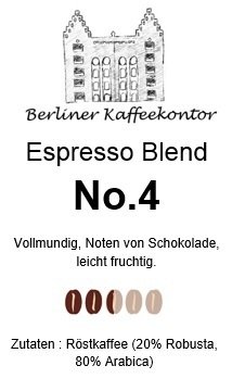 Espresso Blend  No. 4 - 250g Bohne