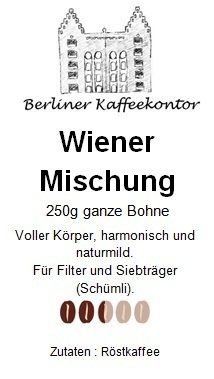 Wiener Mischung 250g Bohne