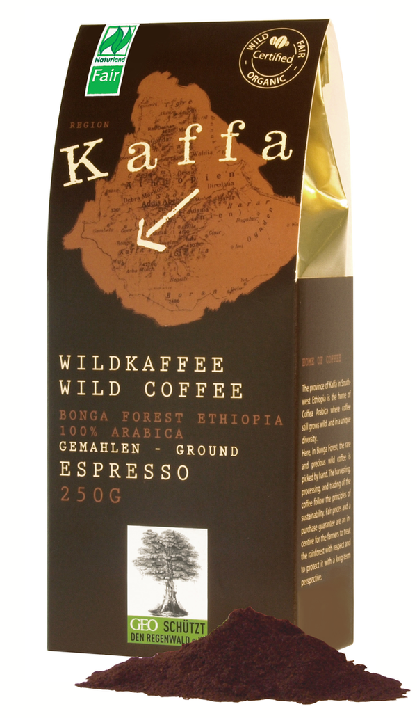 Kaffa Wildkaffee Espresso 250g gemahlen