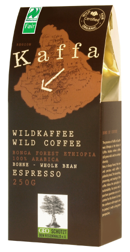 Kaffa Wildkaffee Espresso 250g ganze Bohne