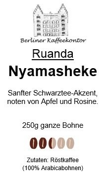 Ruanda Nyamasheke 250g Bohne