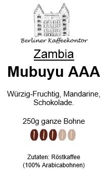 Zambia Mubuyu AAA 250g Bohne